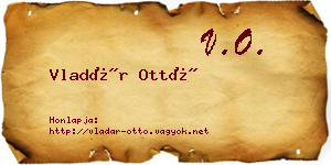 Vladár Ottó névjegykártya
