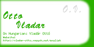 otto vladar business card